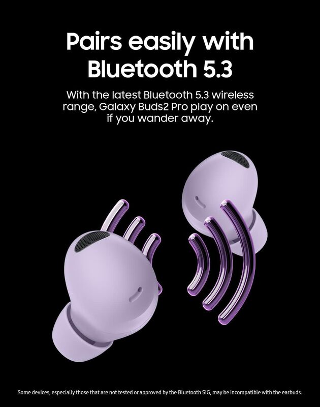 SAMSUNG Galaxy Buds 2 Pro True Wireless Bluetooth Earbuds , Bora Purple